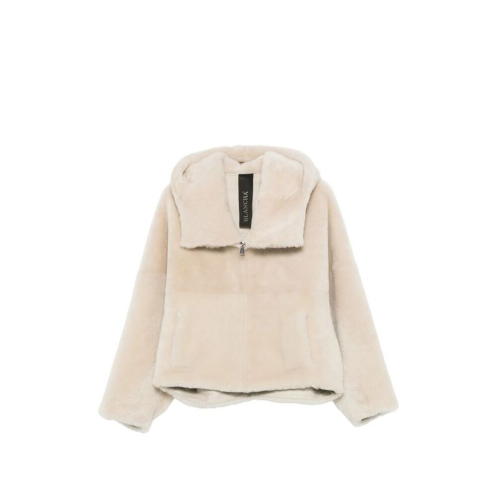 Blancha Neutrals Jackets - Faux Fur & Shearling Jackets Women